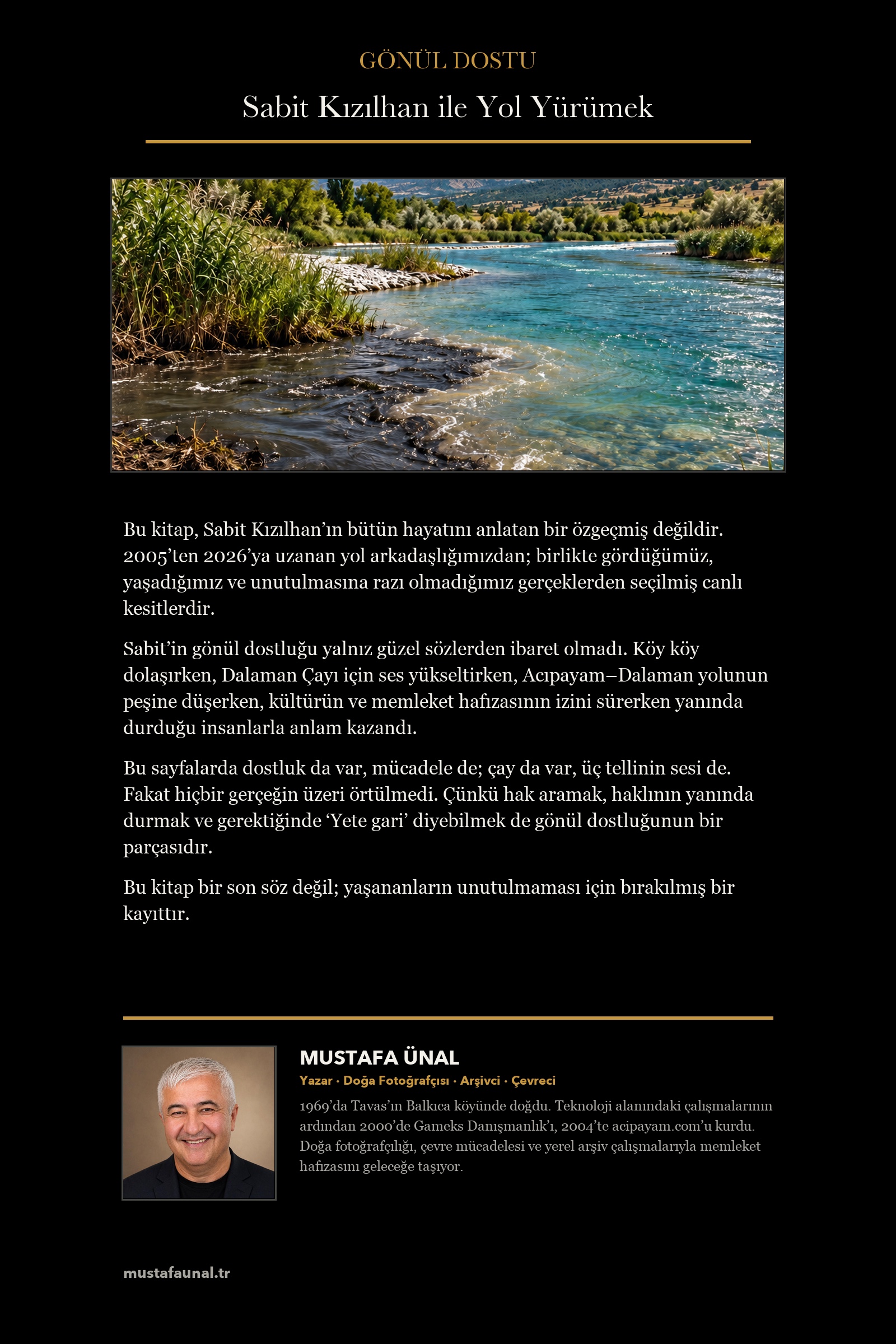 Gönül Dostu — Sabit Kızılhan ile Yol Yürümek arka kapağı